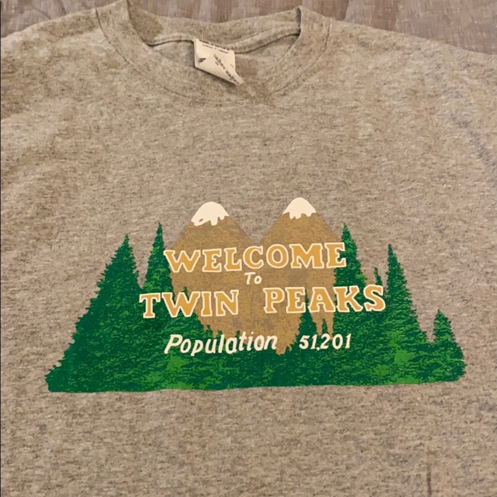 Twin Peaks Small Gray T-Shirt NWOT